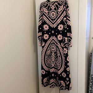 NWT Boden Sophia Midi Dress Navy and Floral Print
